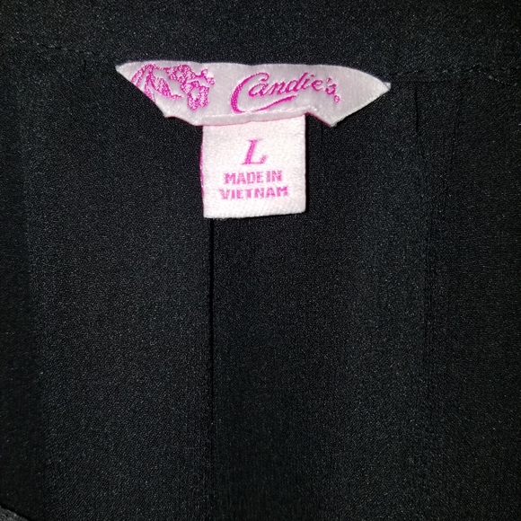 Black Blouse Size L - Picture 3 of 4